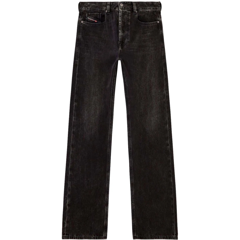Diesel Jeans à jambe droite Jeans Black schwarz