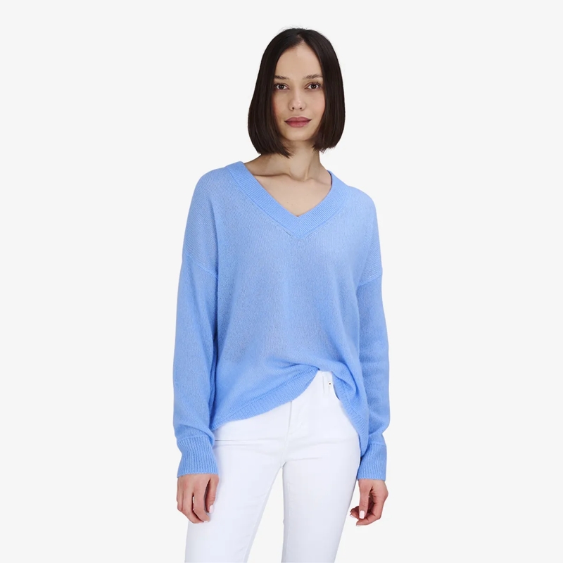 True Religion  Pullover V-Neck AMARA blau(Image 6)