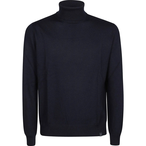 Fay  Turtle Neck Sweater Blue blau