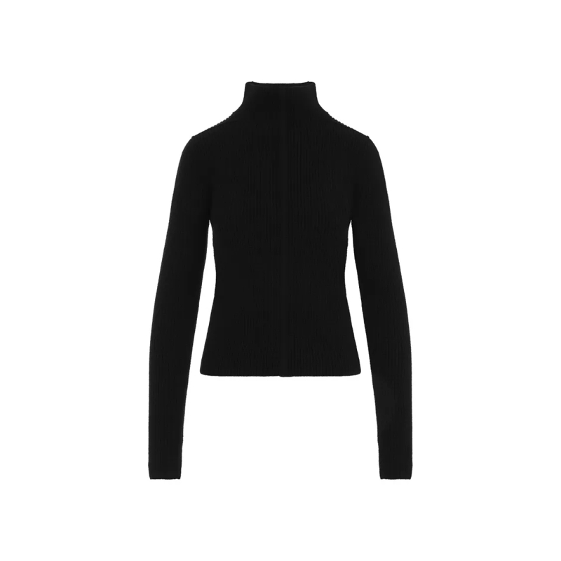 Rick Owens Pull à col roulé Ehadon Dbl Pullover Black