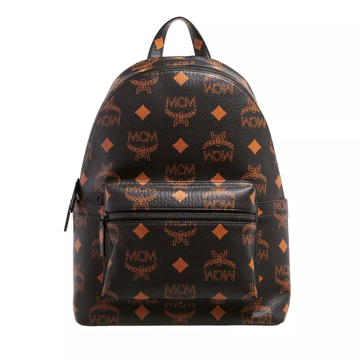 MCM Stark Backpack Medium Black Backpack