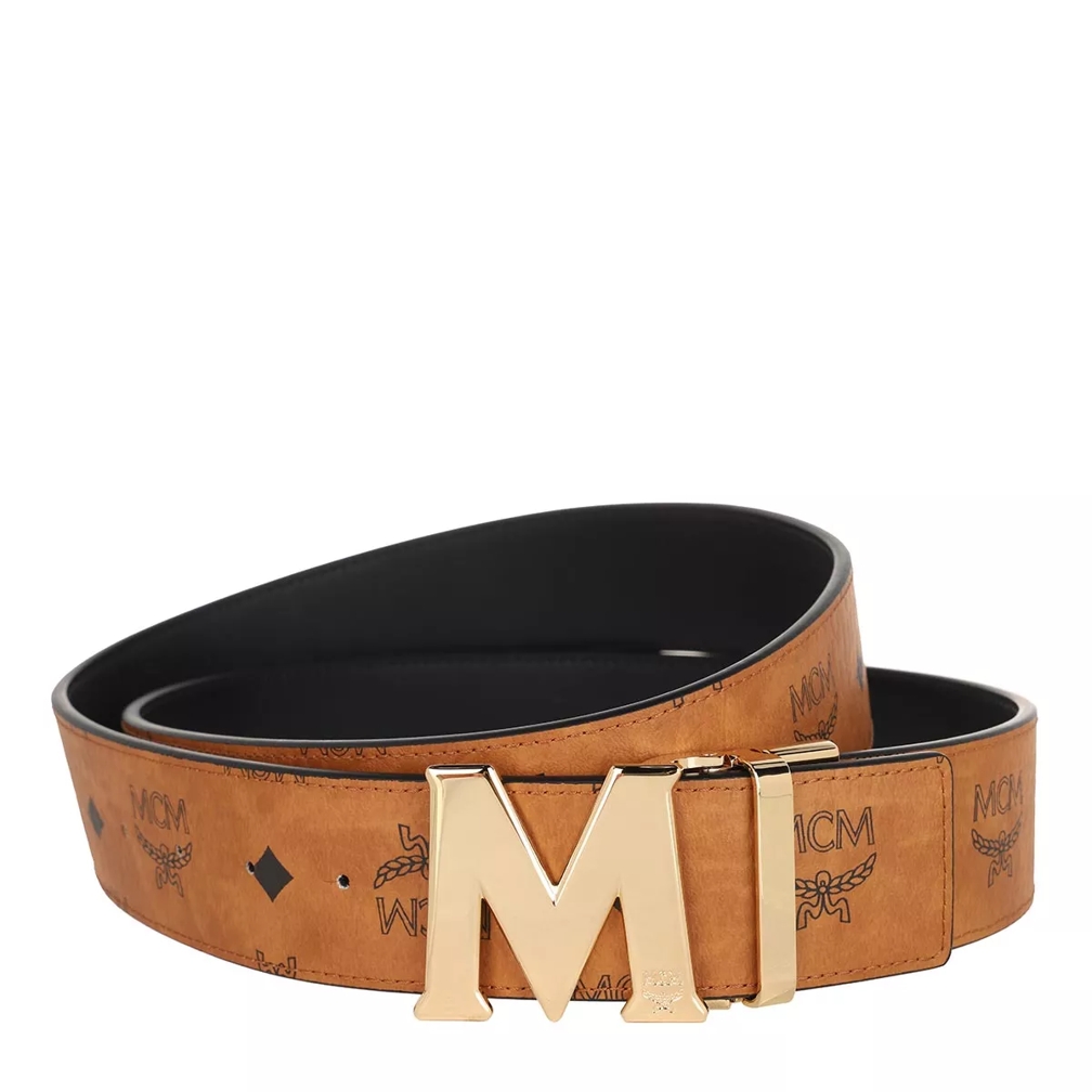 Mcm 2025 cognac belt