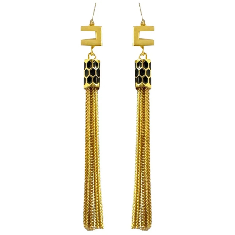 Elisabetta Franchi Créoles Bijoux Golden gold
