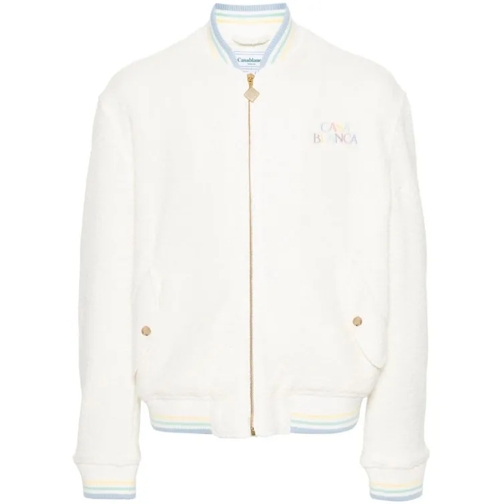 Casablanca Maison Pastelle Multicolored Bomber Jacket White 