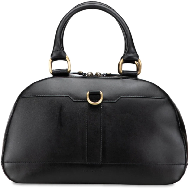 Burberry Fourre-tout Medium Leather Dome Handbag schwarz
