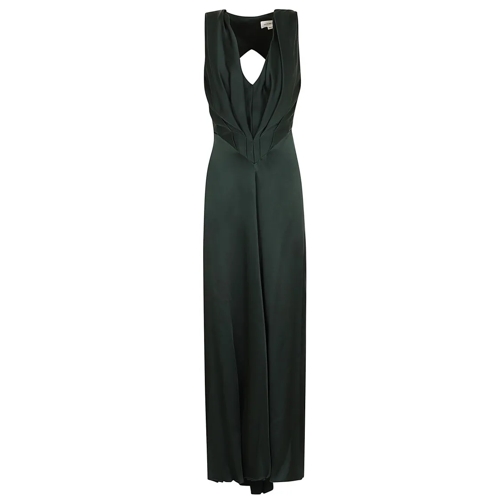 Victoria Beckham Abendkleider Evening Dress In Tactile Crepe Satin Green