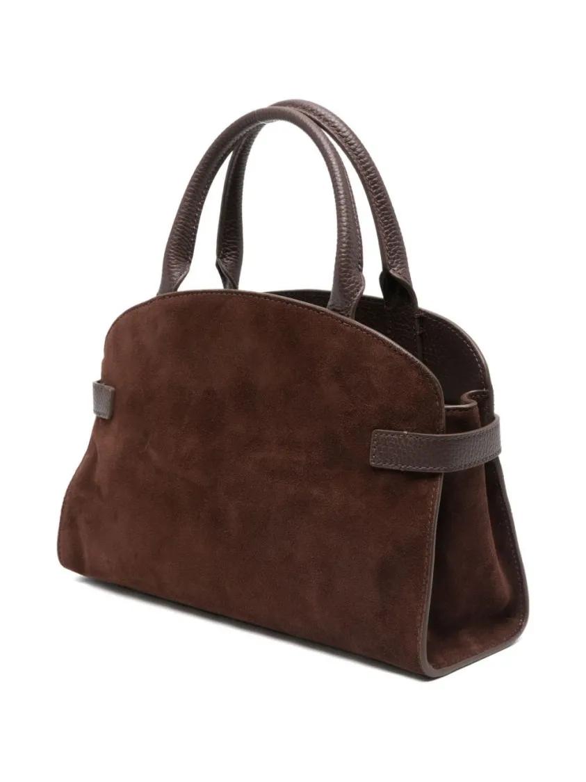 Thumbnail - Coccinelle Crossbody Bags - Brown Calf Suede Handbag With C-Me Logo Buckle - Gr. unisize - in Schwarz - für Damen