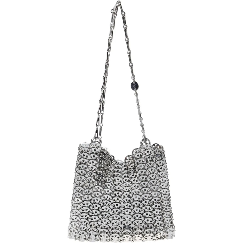 Paco Rabanne Draagtas Iconic 1969 Bag Metallic silber