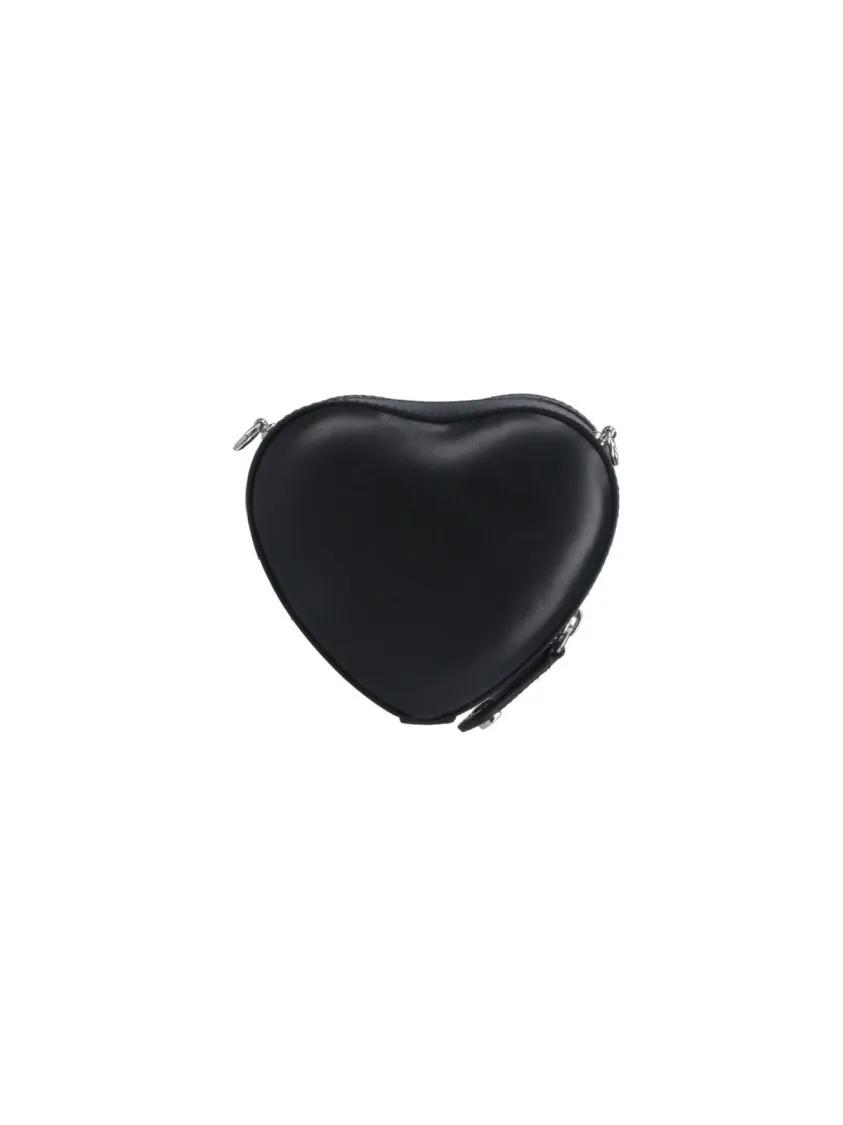 Vivienne Westwood Hobo bags Heart Bag With Strass – Black in zwart