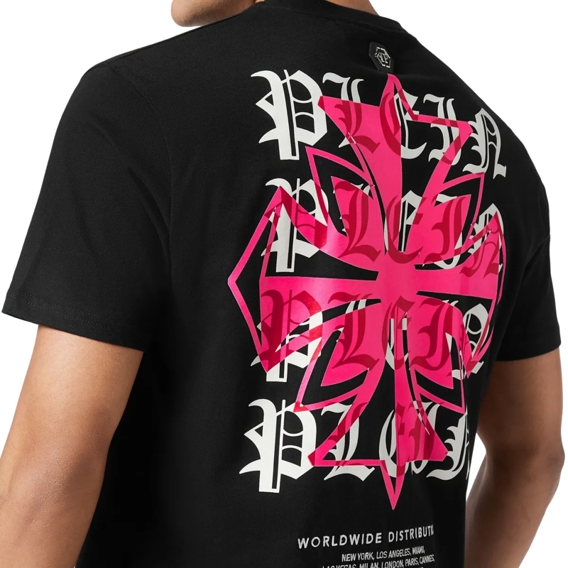 Philipp Plein T-Shirt T-Shirt Rundhalsausschnitt Ss Crest schwarz(Image 3)
