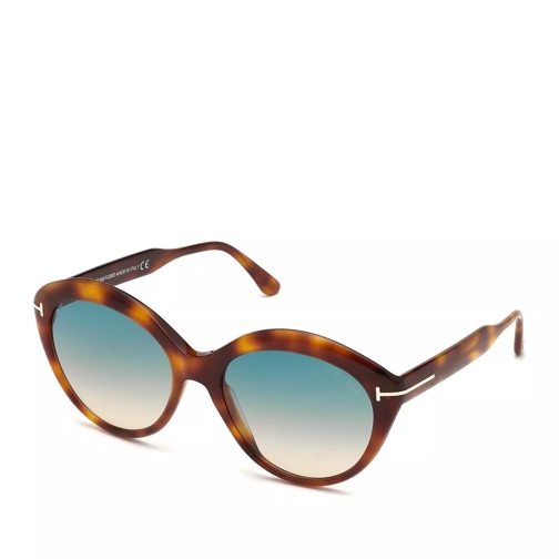 Tom Ford Women Sunglasses FT0763 Havanna Blond/Green Zonnebril