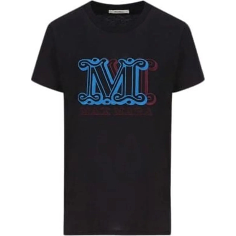 Max Mara T-Shirt T-shirt con monogramma M schwarz