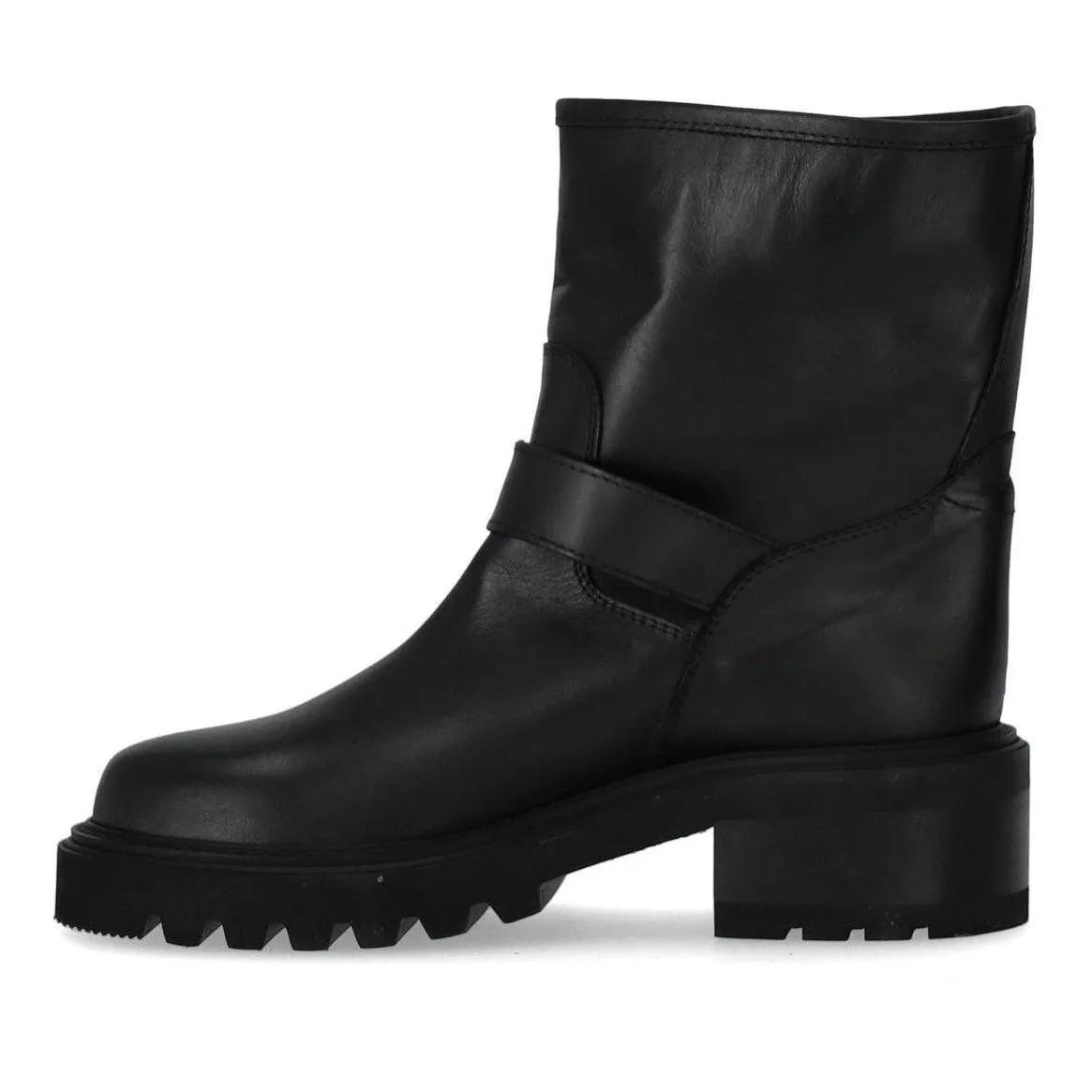 Thumbnail - Via Roma 15 Stiefel - VIA ROMA 15 MALIBU' BIKER STIEFELETTE - Gr. 38 (EU) - in Schwarz - für Damen