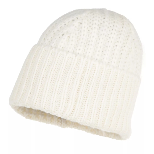 Closed Knitted Hat Ivory Wollmütze