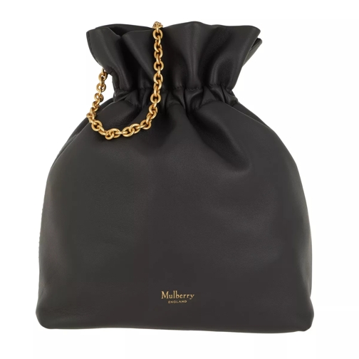 Mulberry Lynton Mini Bucket Bag Leather Charcoal Grey Bucket Bag