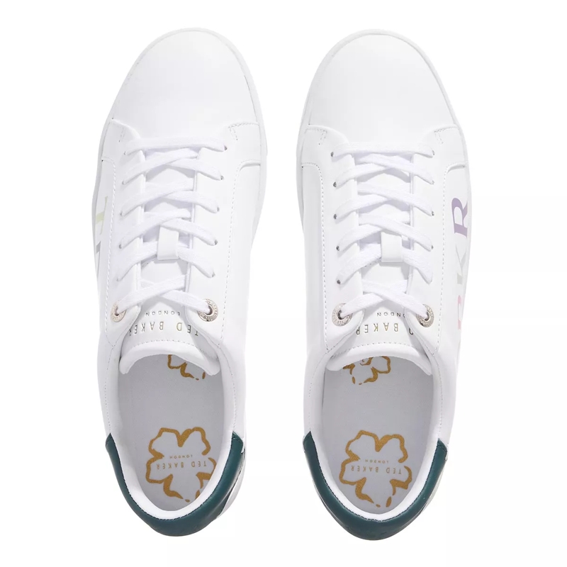 Ted Baker Low-Top-Sneaker Artii Branded Leather Cupsole Sneaker White(Image 4)