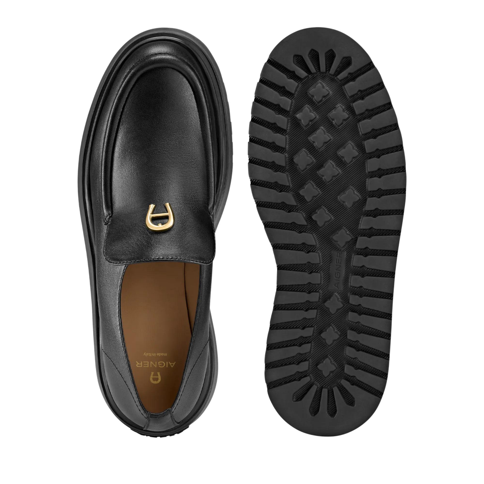 Thumbnail - Aigner Loafer - plateau loafer Plateau Loafer 12B - Gr. 38 (EU) - in Schwarz - für Damen