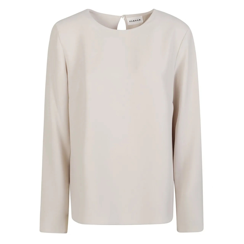 P.A.R.O.S.H. Bluse Poker25 Blouse Nude & Neutrals beige