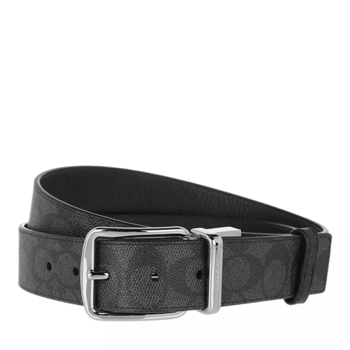Coach 38Mm Casual Belt Box Black/Charcoal Thin Belt