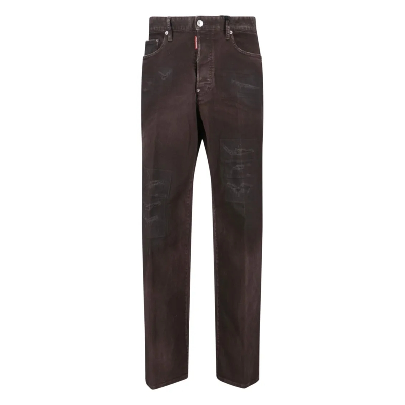 Dsquared2 Jeans "Bull Leatherette" Jeans – Brown Brown