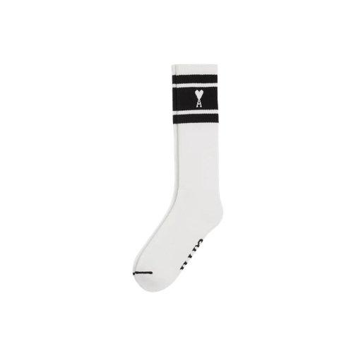 AMI Paris Socken mit weißem Ami De Coeur Logo 001 BLACK 