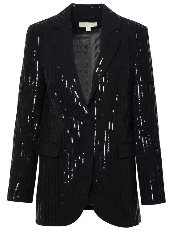 Michael Kors Blazer In Black Triacetate Blend Black