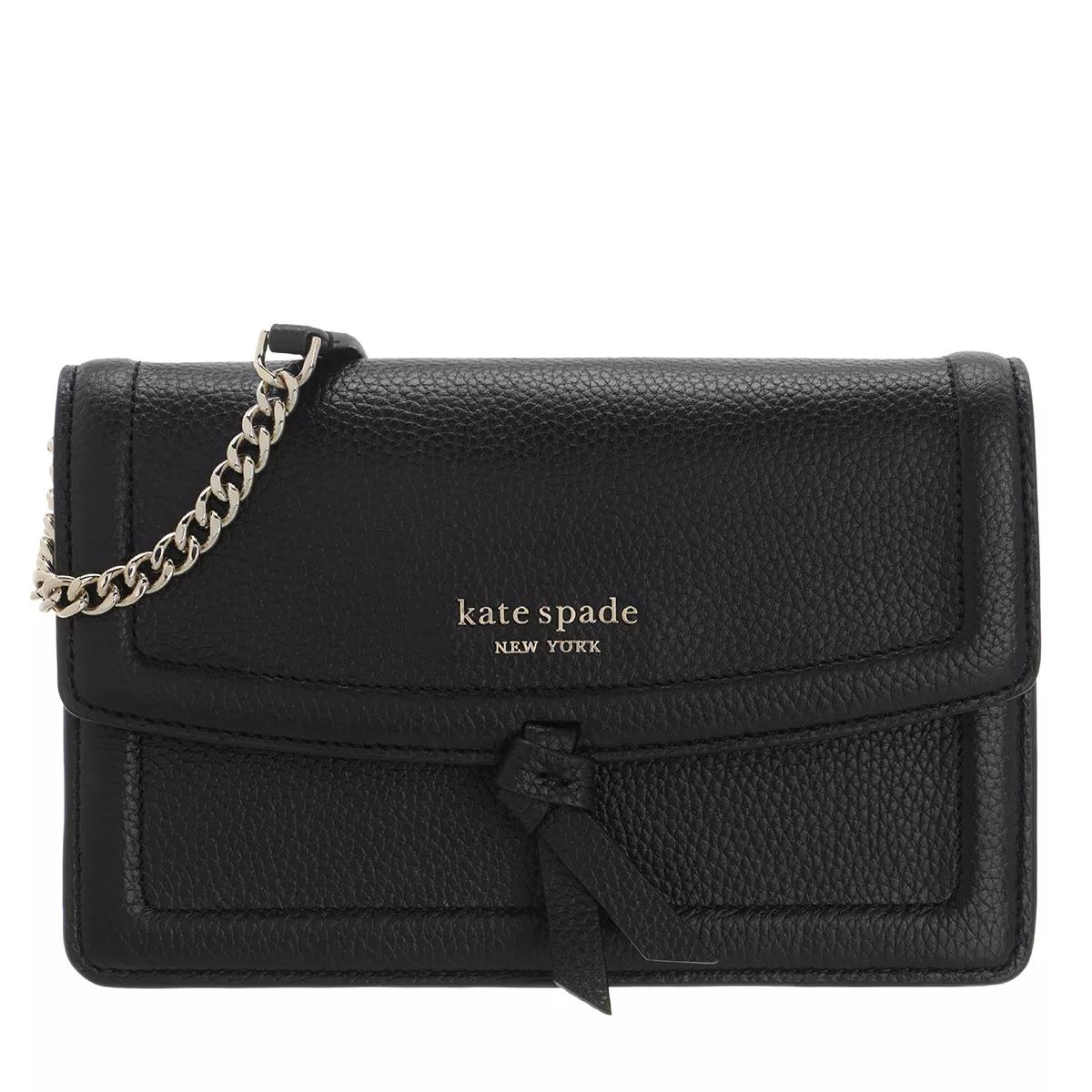 Kate Spade New York Knott Pebbled Leather Black | Messenger Bag