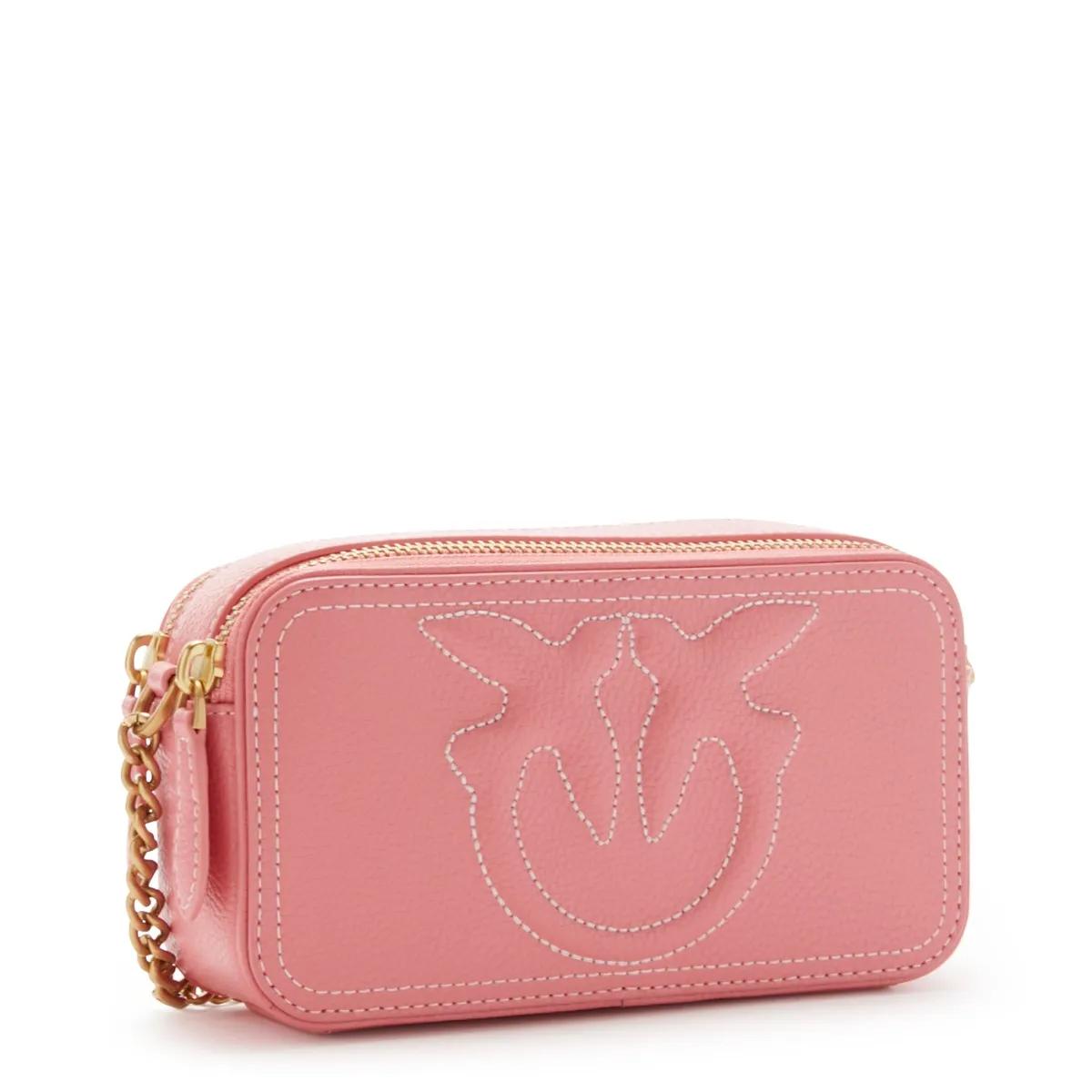 pinko Crossbody bags Carrie Camera Case in poeder roze