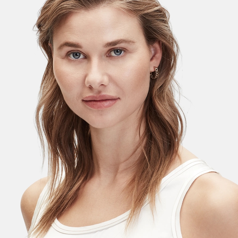 Liebeskind Berlin Ohrstecker Edelstahl Chunky Chain rose(Image 2)