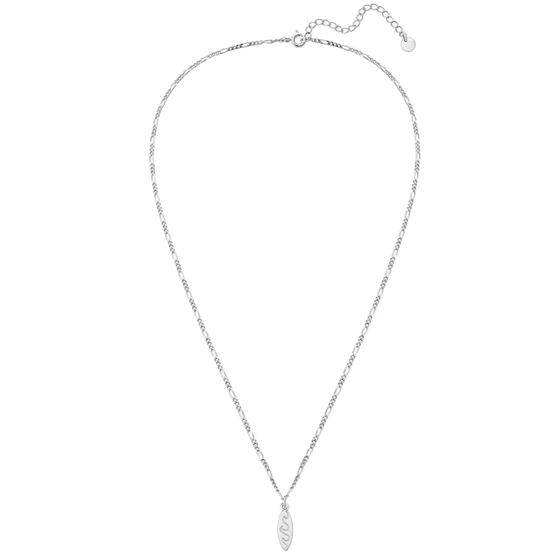 Glanzstücke München Mittellange Halskette Sterling Silber Halskette Surfboard silber(Image 2)