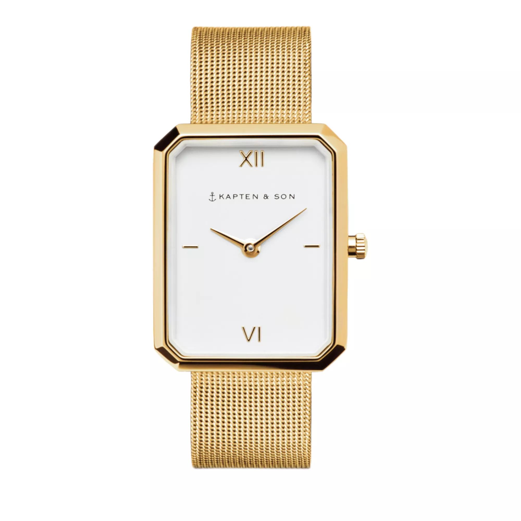 Kapten & Son Uhr - Grace Mesh - Gr. unisize - in Gold - für Damen