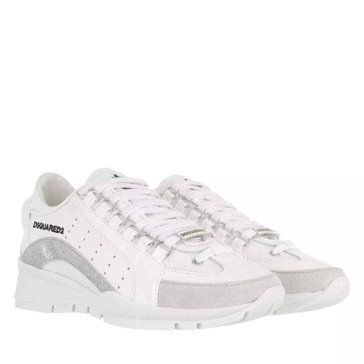 Dsquared2 Sneakers White Silver Low Top Sneaker