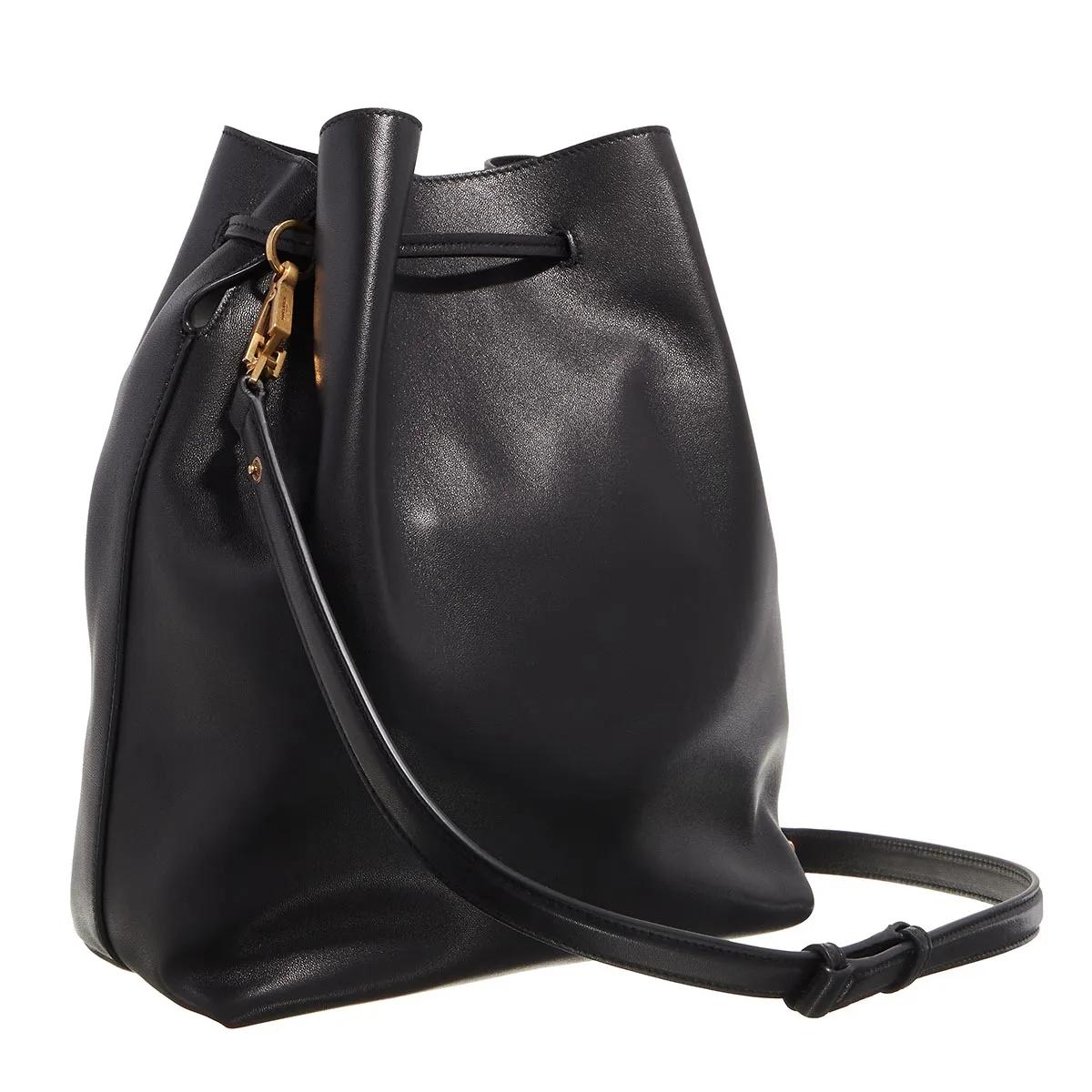 Saint Laurent Hobo bags Ysl New Pochon in zwart