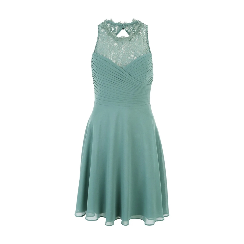 Vera Mont  Midikleid mit Spitze Grün
