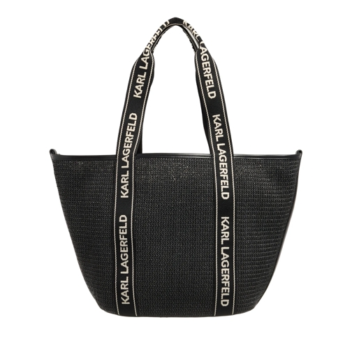 Karl Lagerfeld Shopping Bag K/Essential Raffia Bag Black