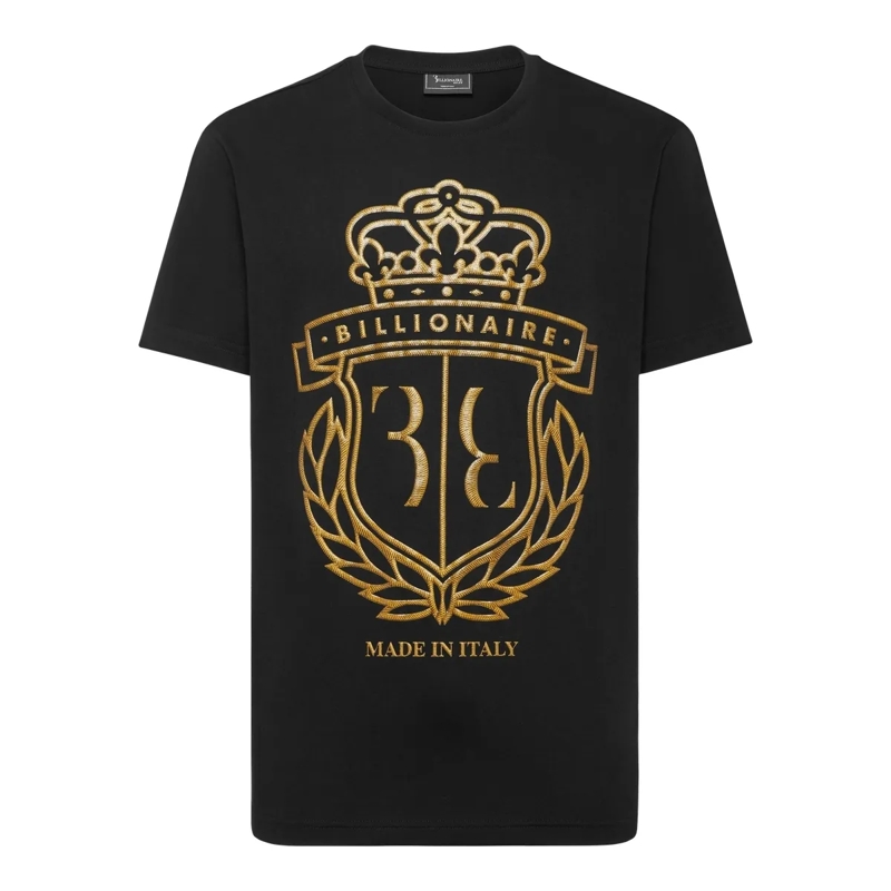 BILLIONAIRE T-Shirt T-Shirt Rundhalsausschnitt Ss Crest schwarz