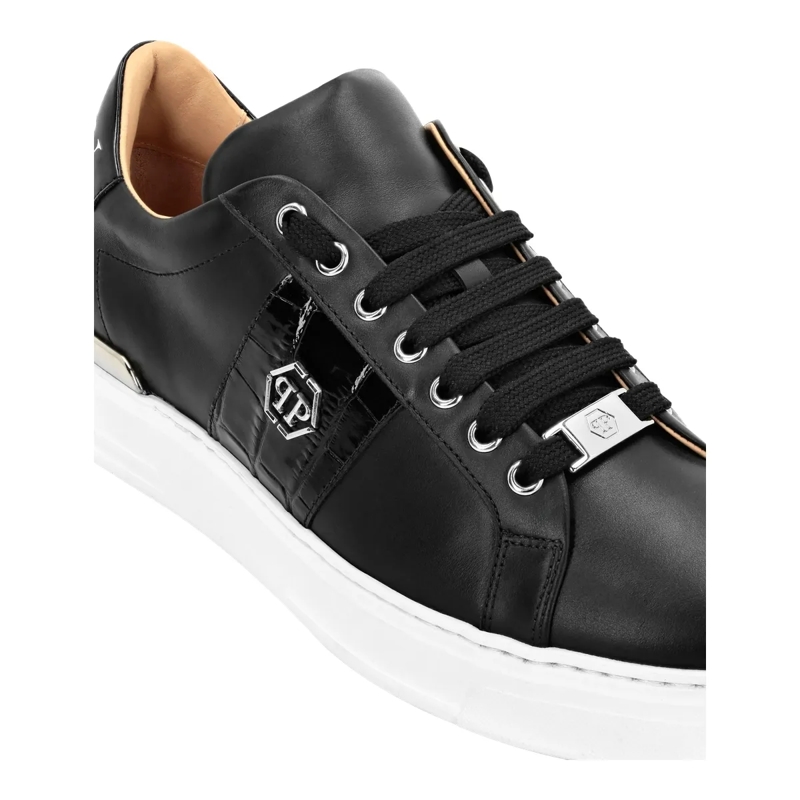 Philipp Plein Low-Top-Sneaker Lo-Top Turnschuhe Hexagon schwarz(Image 3)