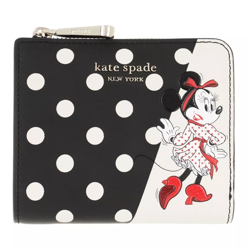 Kate Spade New York Small Minnie Mouse Bi Fold Wallet Black Multicolor Portafoglio a due tasche