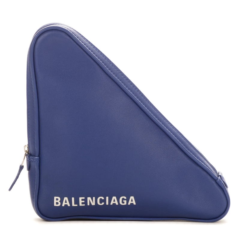 Balenciaga Crossbody Bag Triangle Pouch blau