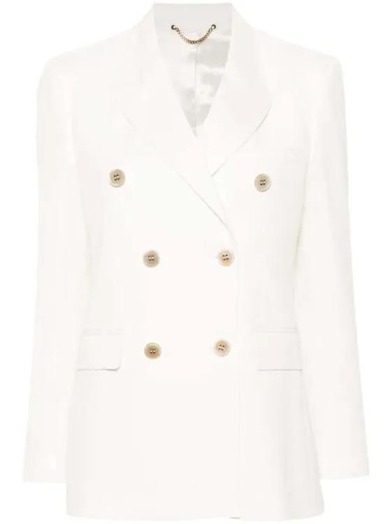 Golden Goose - White Double-Breasted Blazer - Größe 40 - weiß