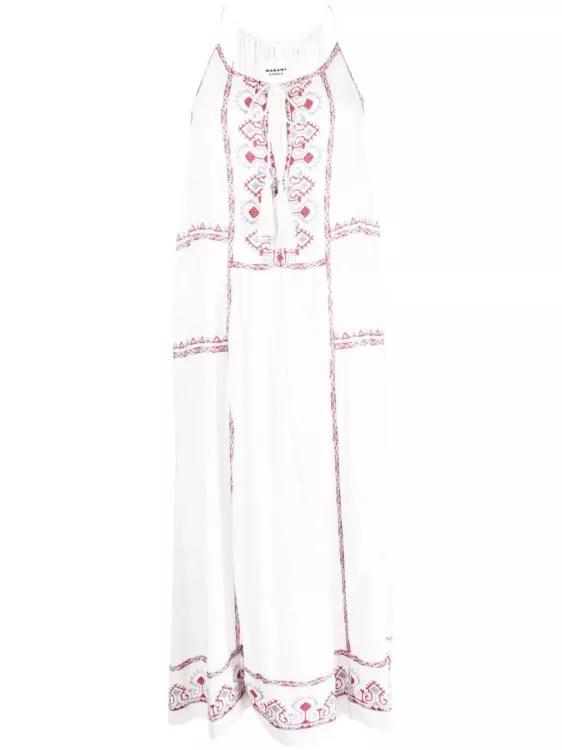 Etoile Isabel Marant - Embroidered Cotton Dress - Größe 36 - weiß