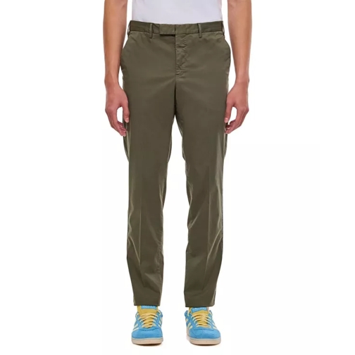 Pt01 Cotton Trousers Green 