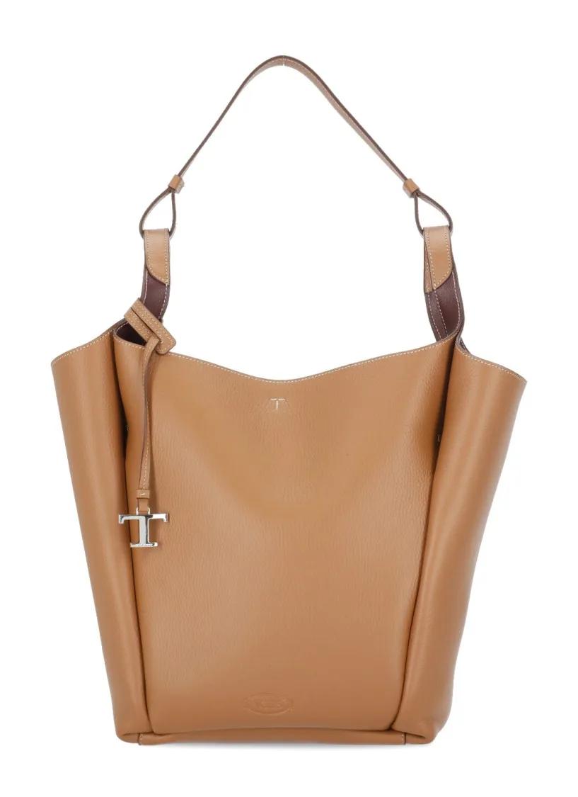 Tod%27s Shopper - Leather Shoulder Bag - Gr. unisize - in Braun - für Damen