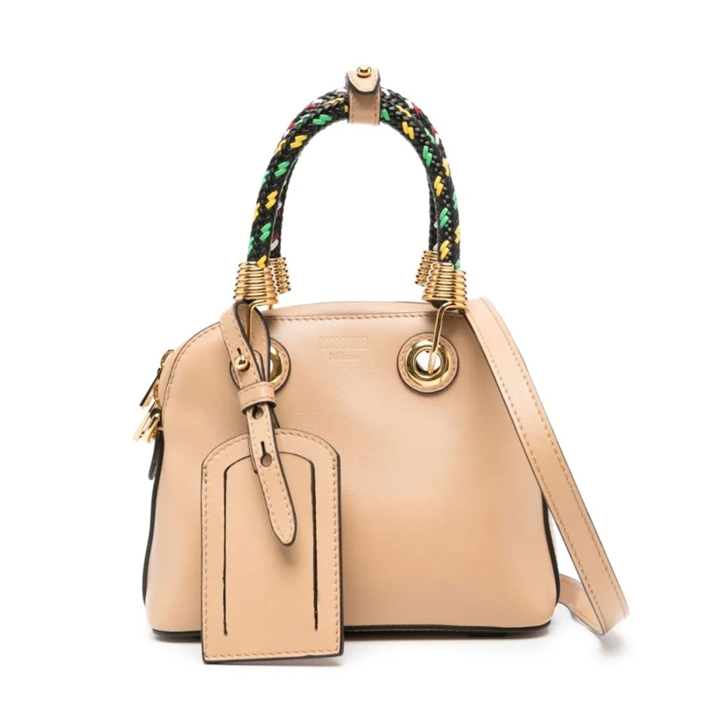 Moschino Sac à bandoulière Structured Sand Beige Handbag Neutrals