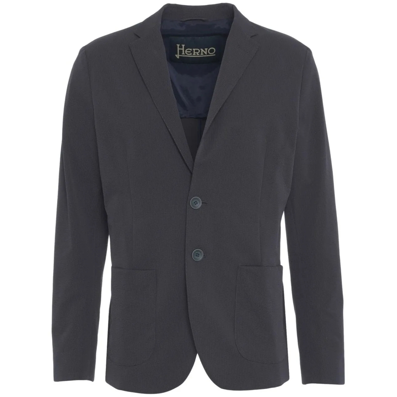 Herno  Textured blazer blau