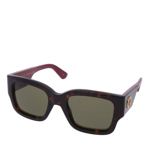 Gucci Sonnenbrille GG1663S-002 Havana-Red-Green