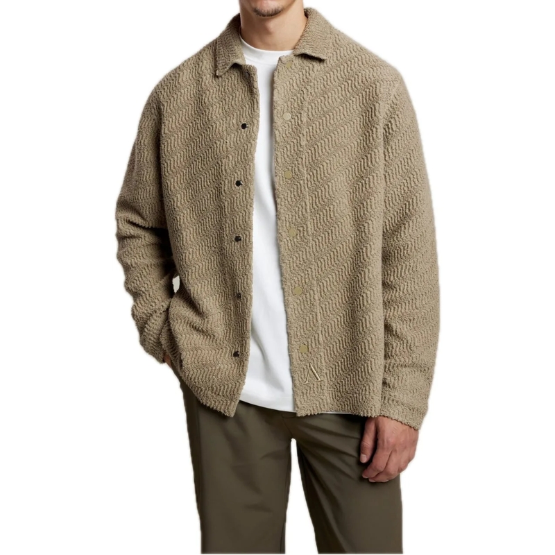 AEDEN Haut décontracté Douglas Shirt Vetiver grün