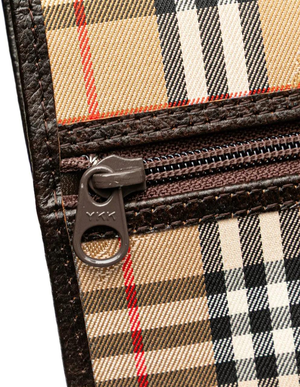 Thumbnail - Burberry Clutches - Haymarket Check Canvas Clutch - Gr. unisize - in Braun - für Damen