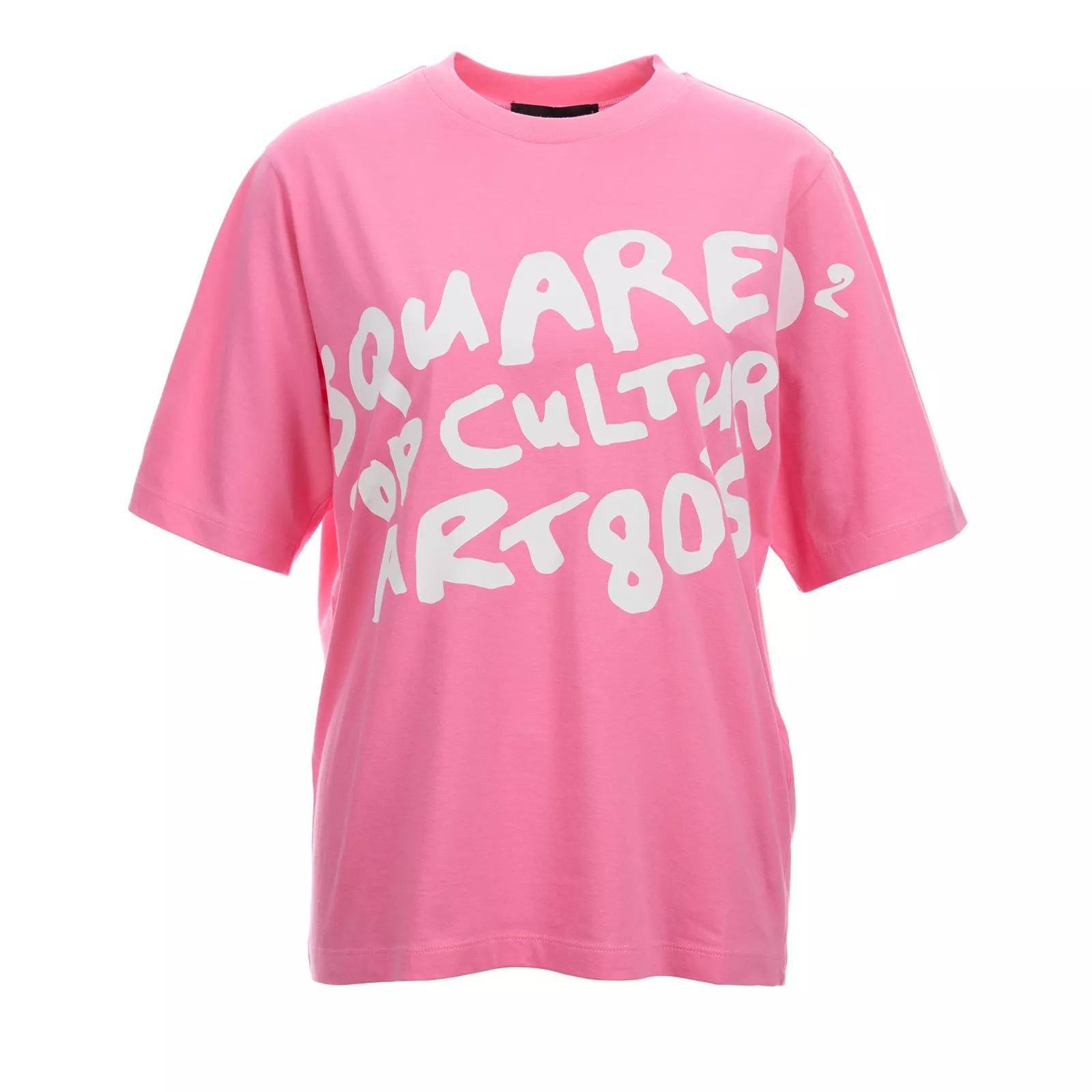 Dsquared2 - T-Shirt mit Druck - Größe L - pink