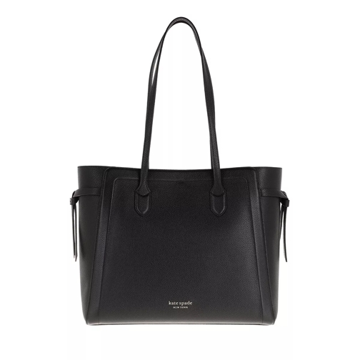 Kate Spade New York Knott Pebbled Leather  Black Shopping Bag